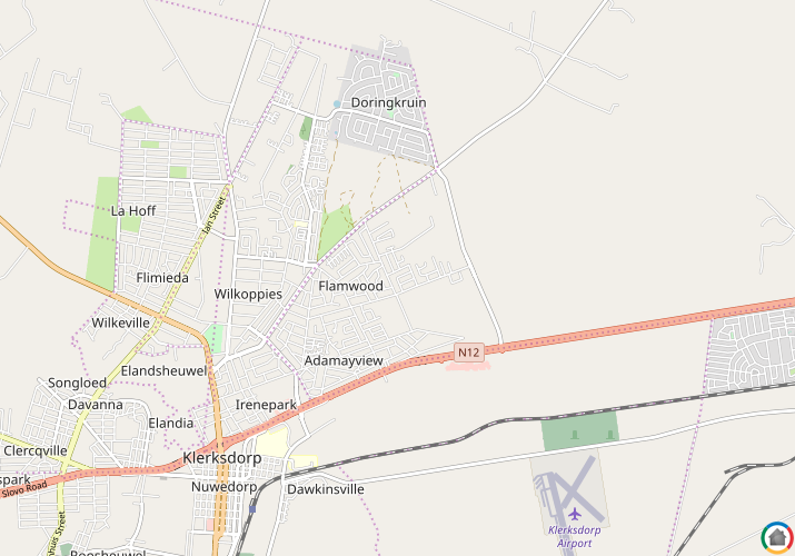 Map location of Flamwood